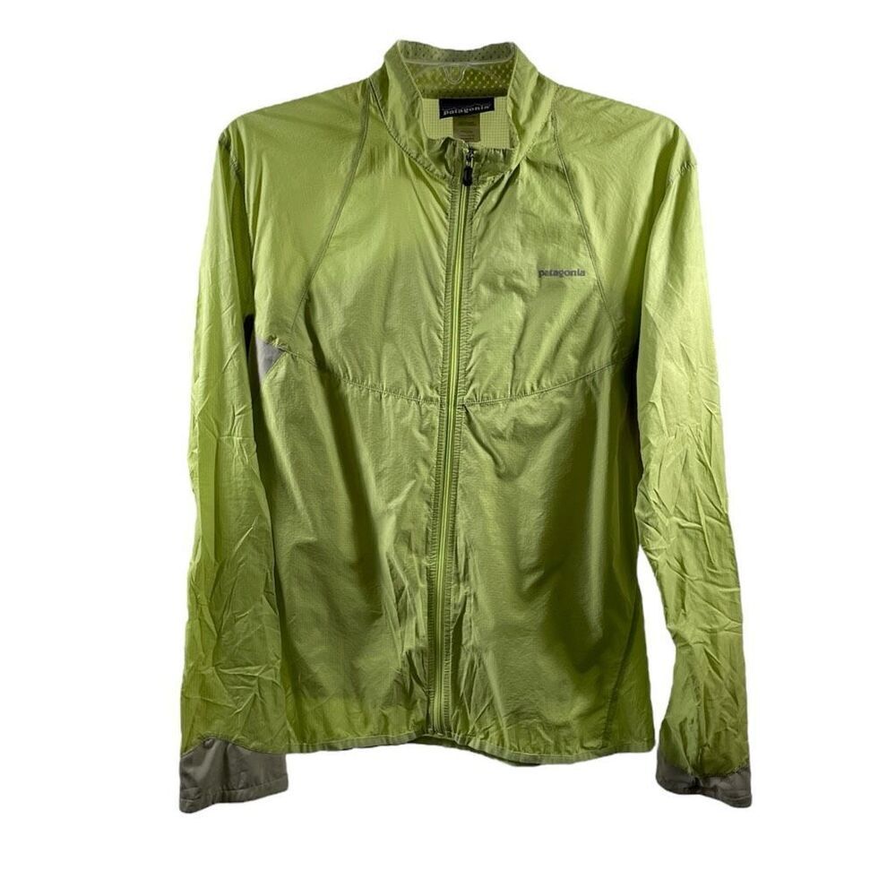 Patagonia Green Gray Lightweight Rain Jacket Size M